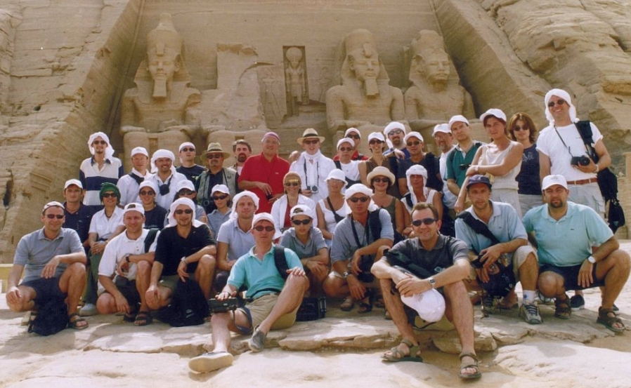 Foto di gruppo. Incentive travel in Egitto